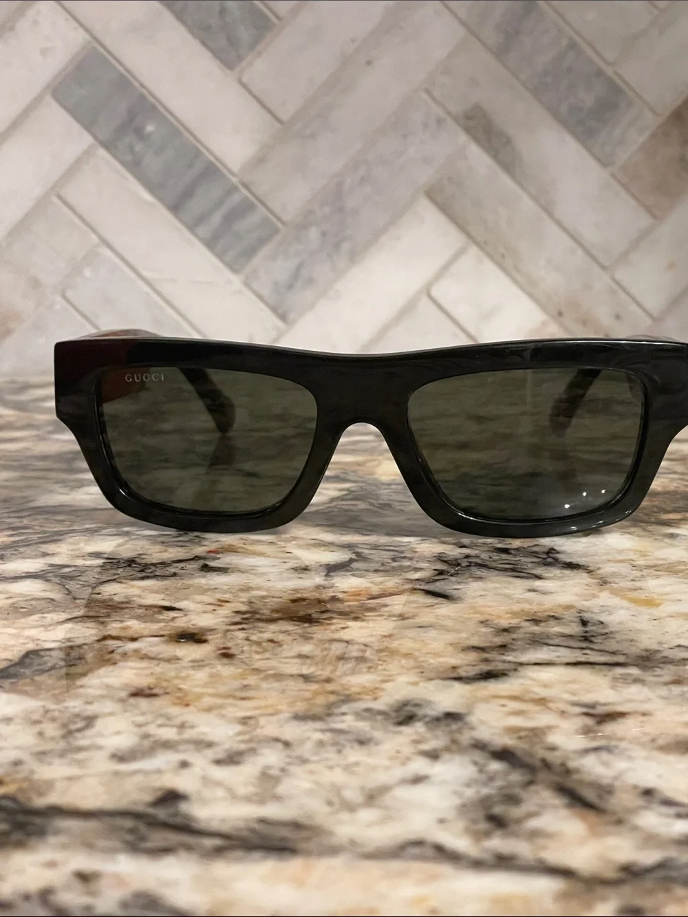 Gucci Black and Tortoiseshell Sunglasses